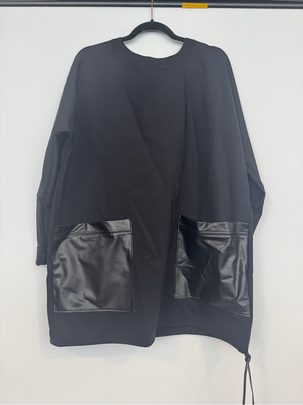 SHAN Shan Black Oversized Tunic